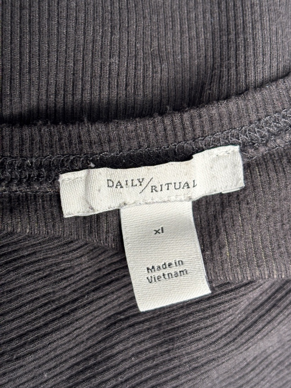 Daily Ritual | Black Sleeveless Wide Leg Jumpsuit | Rayon Stretch | XL - Picture 4 of 6